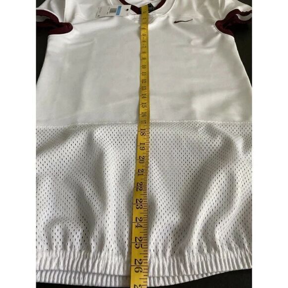 Nike Vapor Untouchable Football Practice Jersey White Maroon Men’s Sz M NWT - Picture 7 of 9